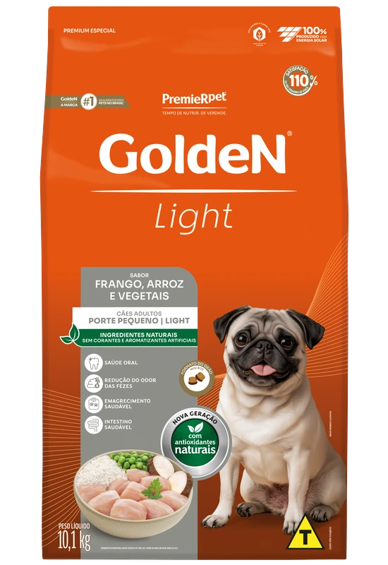GoldeN Formula Cães Adultos Porte Pequeno Frango & Arroz Light 15 kg