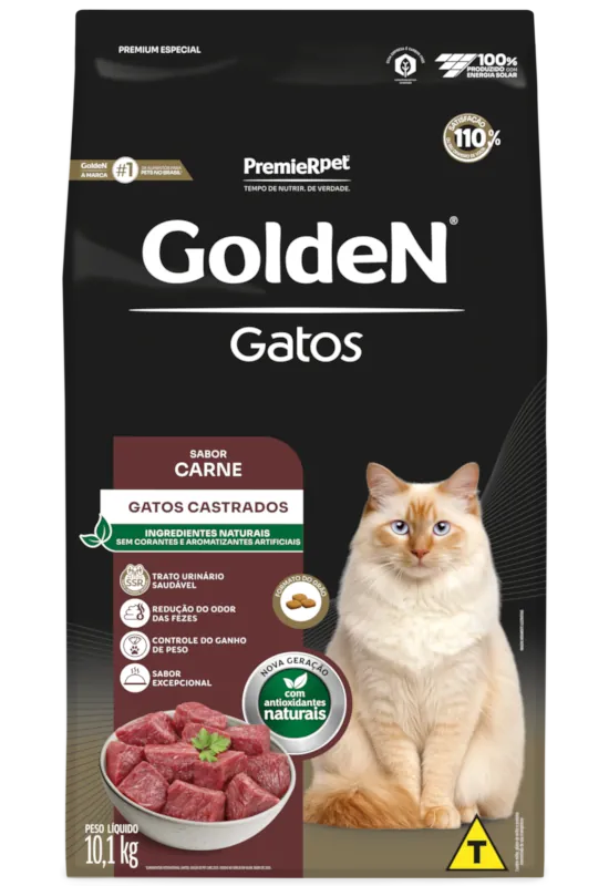 golden gato castrado carne 10 kg