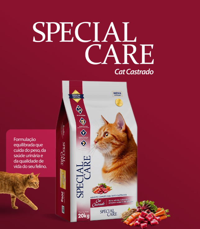 Ração Premium Special Care Cat Castrado 10 kg