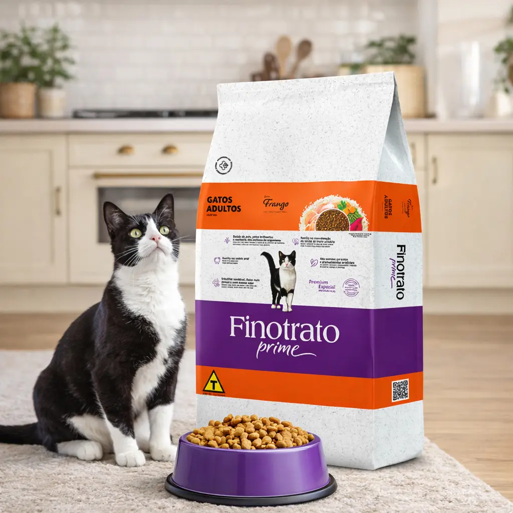 Ração Finotrato Prime Para Gatos Adultos Sabor Frango 10,1kg