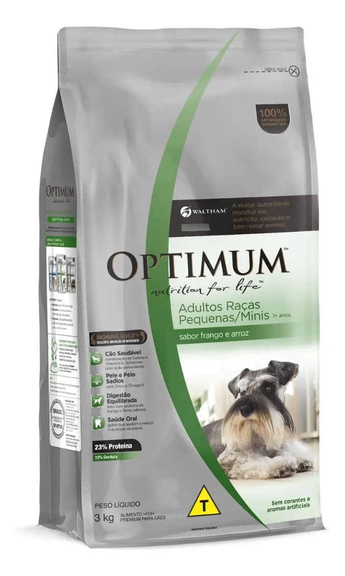 Ração Optimum Dog Adulto Raças Pequenas Frango/arroz 20kg