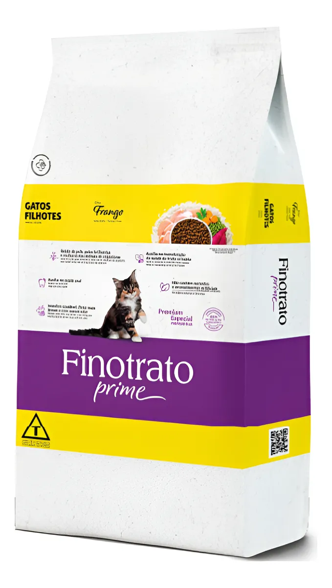 Ração Finotrato Prime Frango Para Gatos Filhotes 10,1 Kg