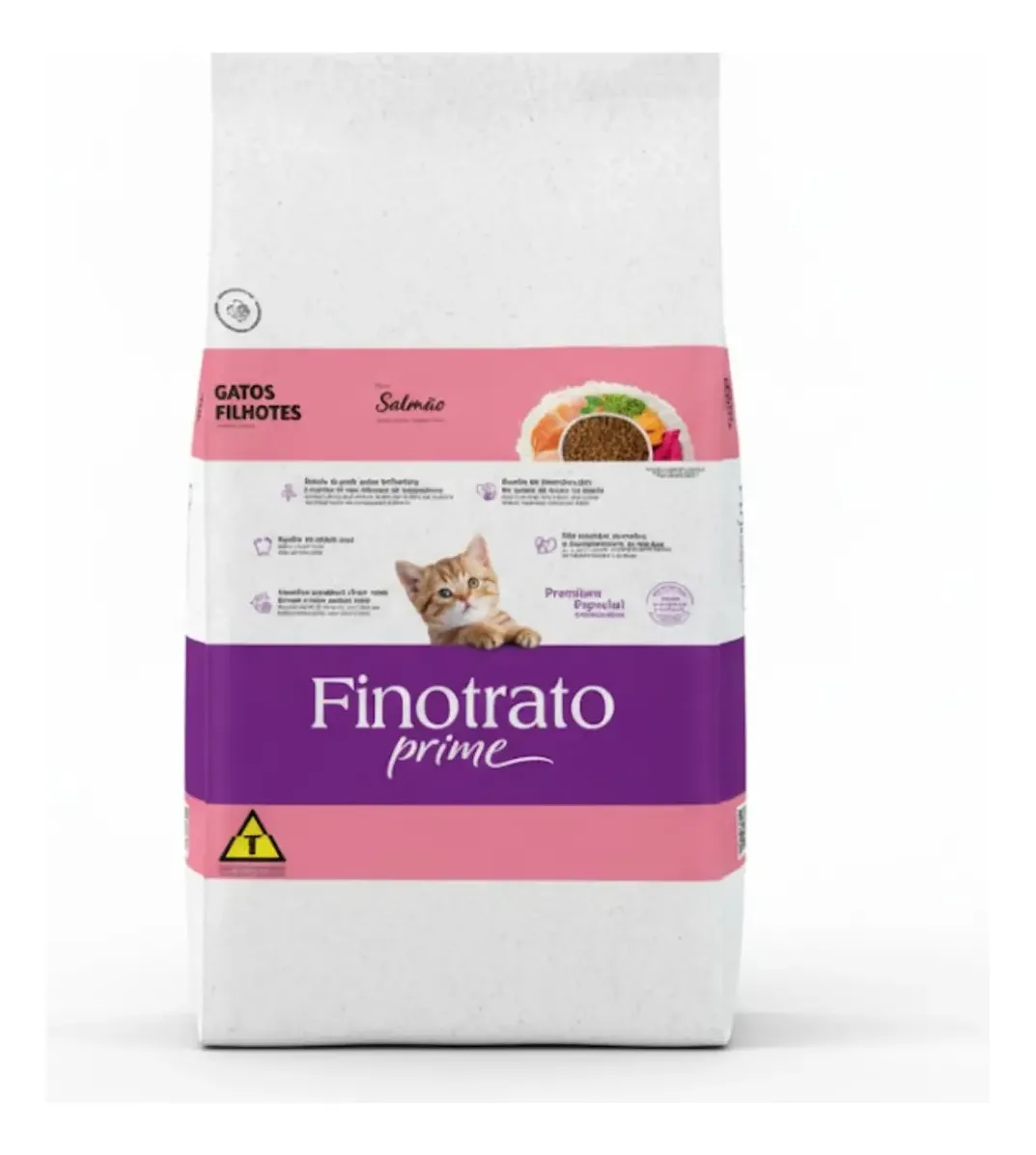 Ração Finotrato Prime Para Gatos Filhotes Salmão 10kg