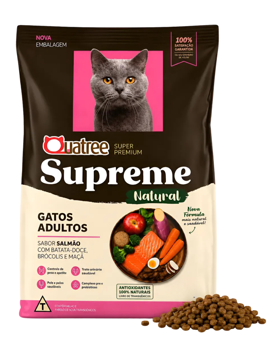 Quatree Supreme Gatos Adultos Salmão