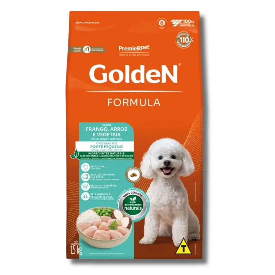 Golden Formula Cães Adultos Mini Bits Pequeno Porte Frango 10kg